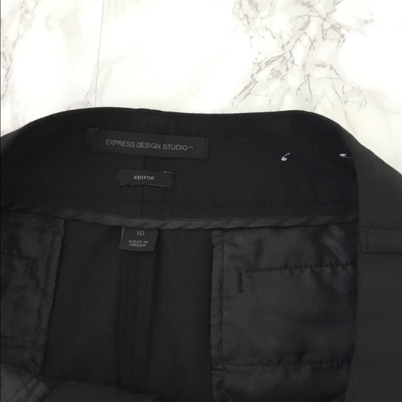 Express design studio black editor shorts size 10 - Picture 3 of 7